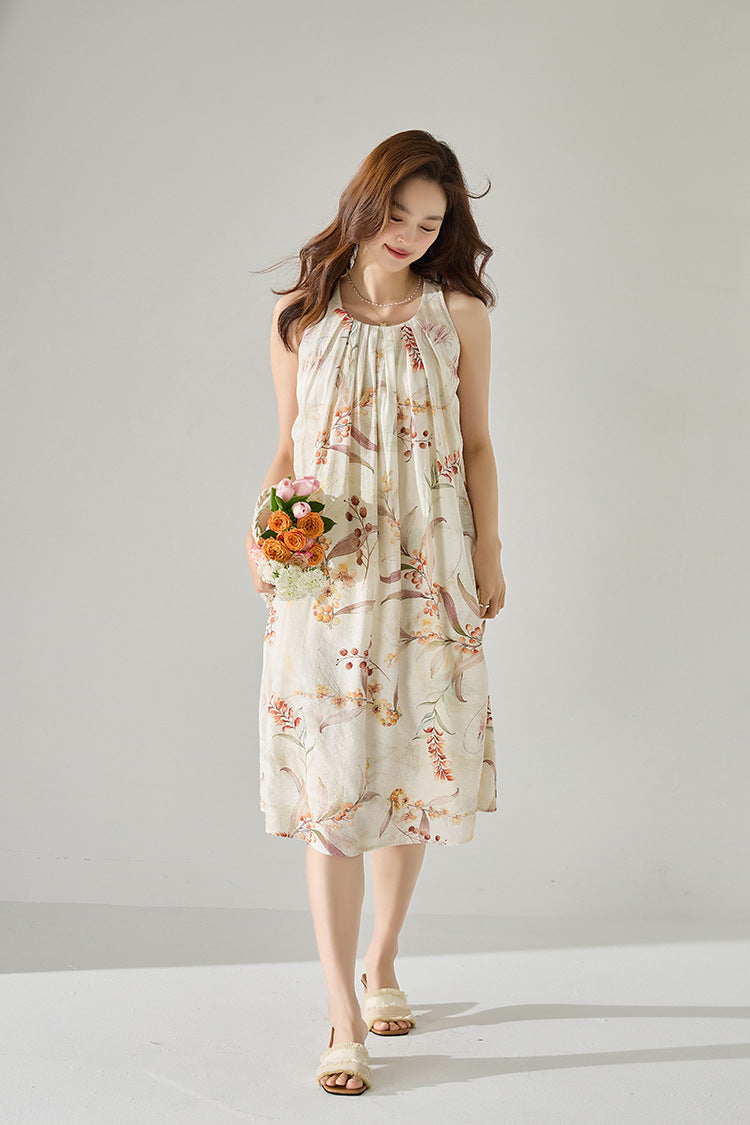 韓国ファッション SELCA-ホルターネックワンピース-2024ss-142-012