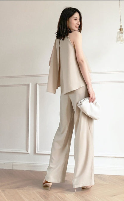 韓国ファッション SELCA-ホルターネックセットアップ-2023ss-su10-013