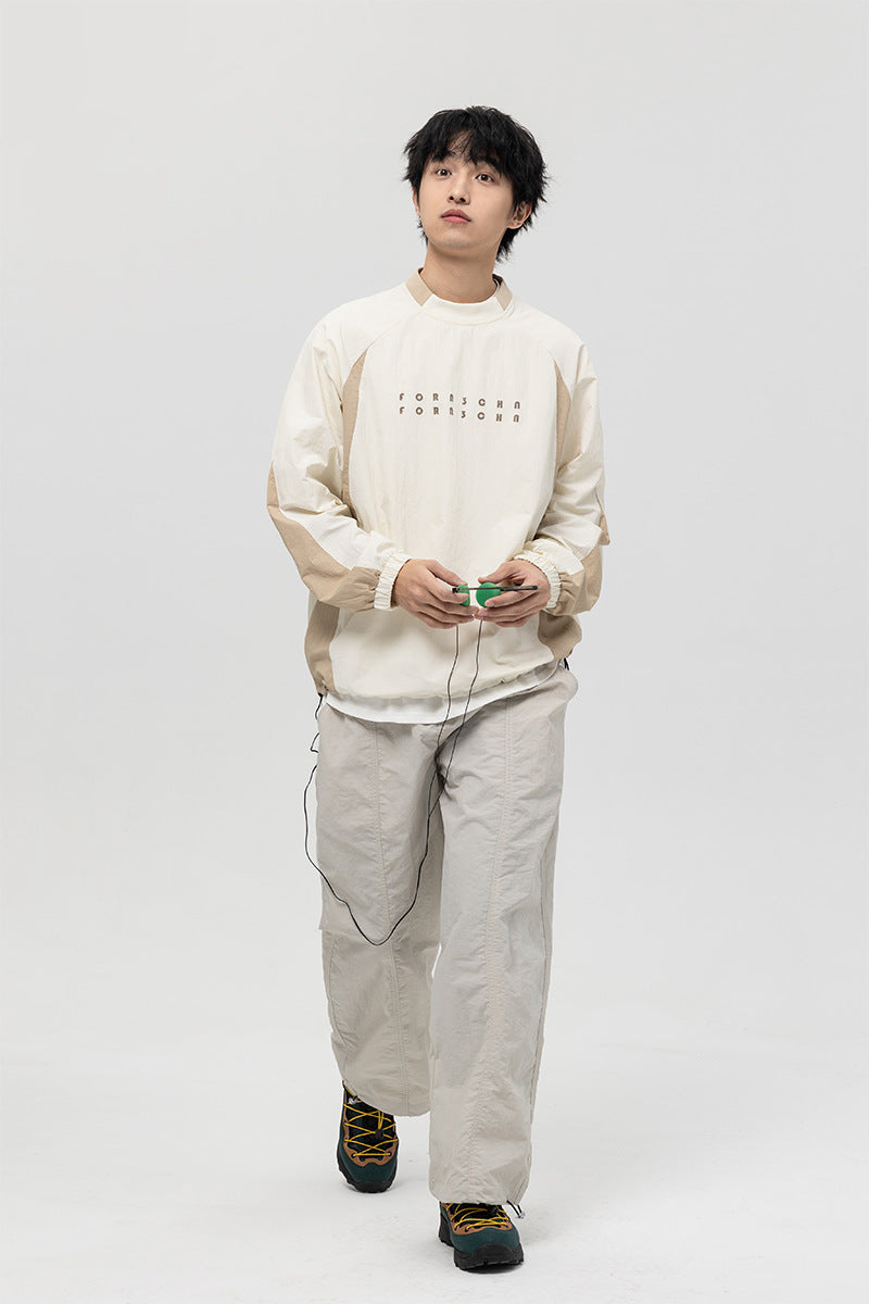 韓国ファッション SELCA-Long Sleeve Bicolor Shirt-mselca2024ss-004-010
