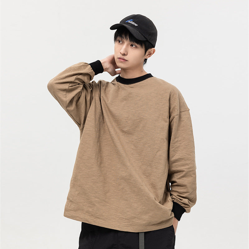 韓国ファッション SELCA-Bicolor song sleeve cut and sew-mselca2024ss-011-02