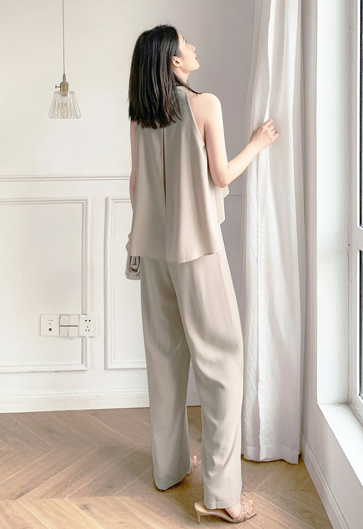 韓国ファッション SELCA-ホルターネックセットアップ-2023ss-su10-012