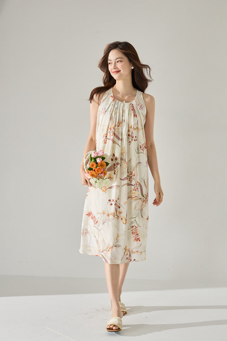 韓国ファッション SELCA-ホルターネックワンピース-2024ss-142-010