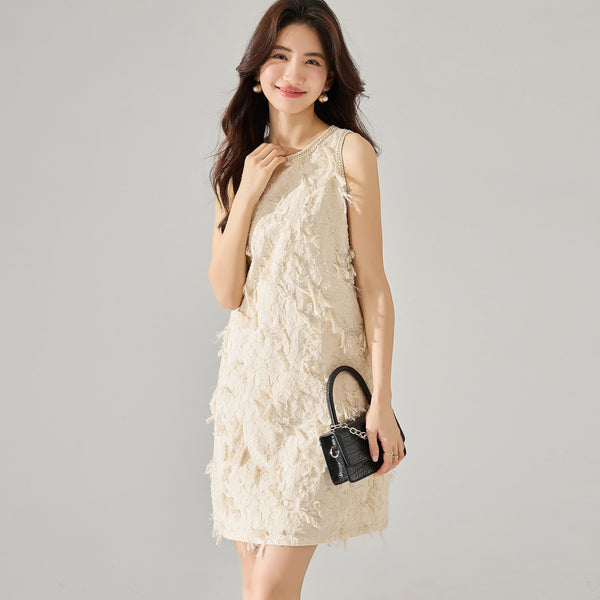 韓国ファッション SELCA-タッセルジャカードワンピース-2024ss-87-05