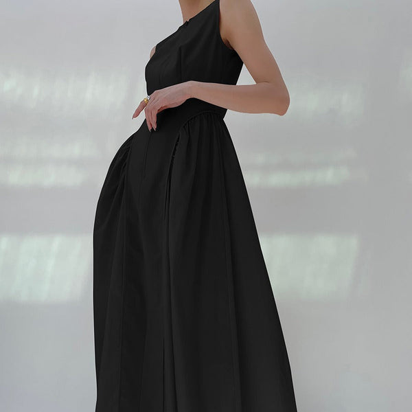 韓国ファッション SELCA-パッチワークデザインプリーツワンピース-2024ss-0038-04