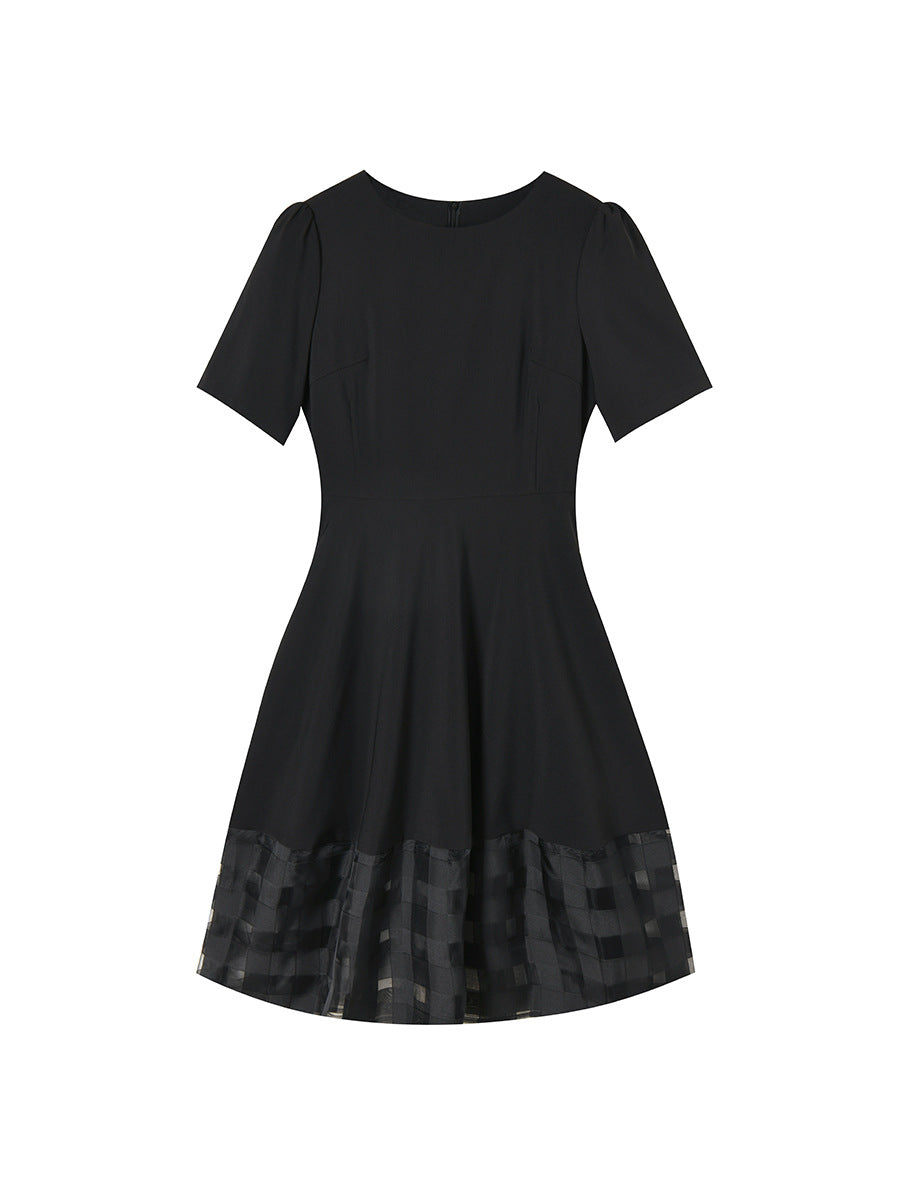 韓国ファッション SELCA-オーガンジーパッチワークドレス-2024ss-151-05