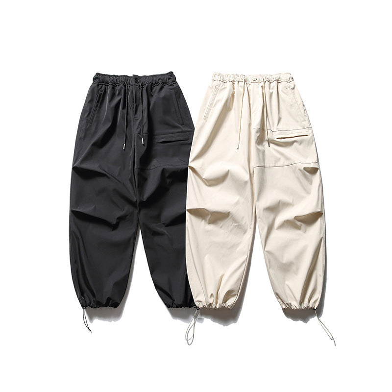 韓国ファッション SELCA-zipper pocket loose casual pants-mselca2024ss-077-03