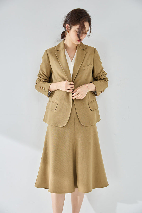 韓国ファッション SELCA-シングルブレストスーツスカート-2024ss-sk04-06