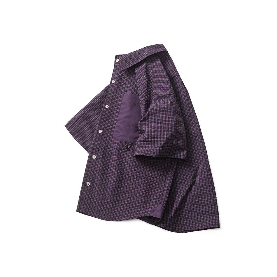 韓国ファッション SELCA-summer loose short shirt-mselca2024ss-0105-02
