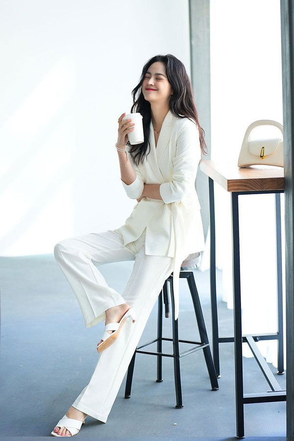 韓国ファッション SELCA-ストレートタックパンツ-2024ss-bt06-02