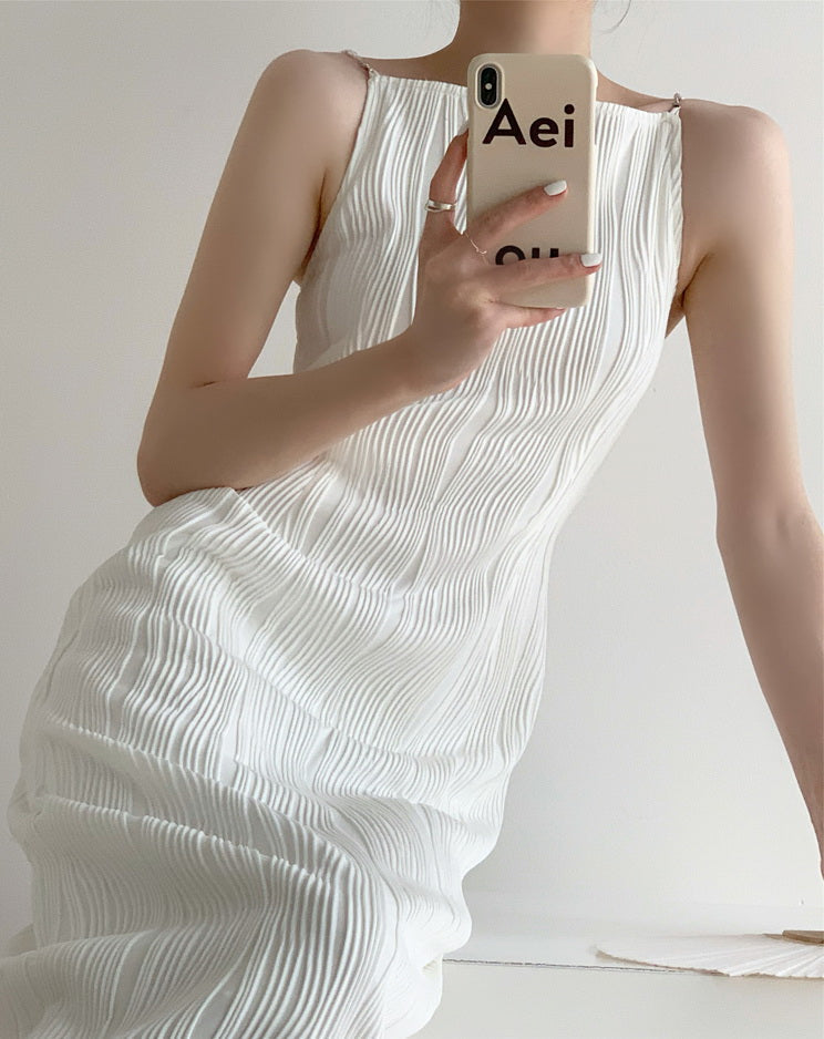 韓国ファッション SELCA-ビーズストラップワンピース-2023ss-op25-018