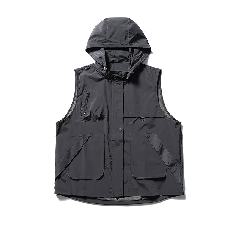 韓国ファッション SELCA-hoodie vest-mselca2024ss-007-01