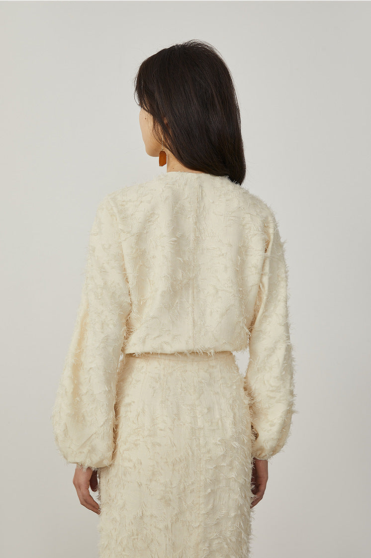 韓国ファッション SELCA-フェザーセットアップドレス-2024ss-0056-09