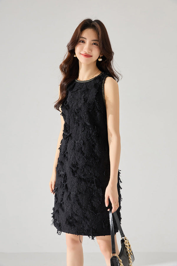 韓国ファッション SELCA-タッセルジャカードワンピース-2024ss-87-08