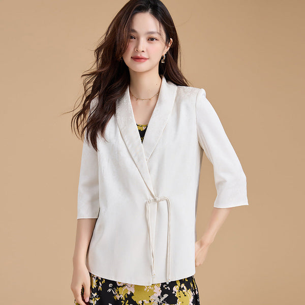 韓国ファッション SELCA-チャイナホワイトジャケット-2024ss-127-02