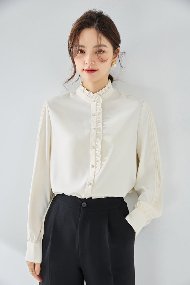 韓国ファッション SELCA-フリルブラウス-2023aw-tp03-08