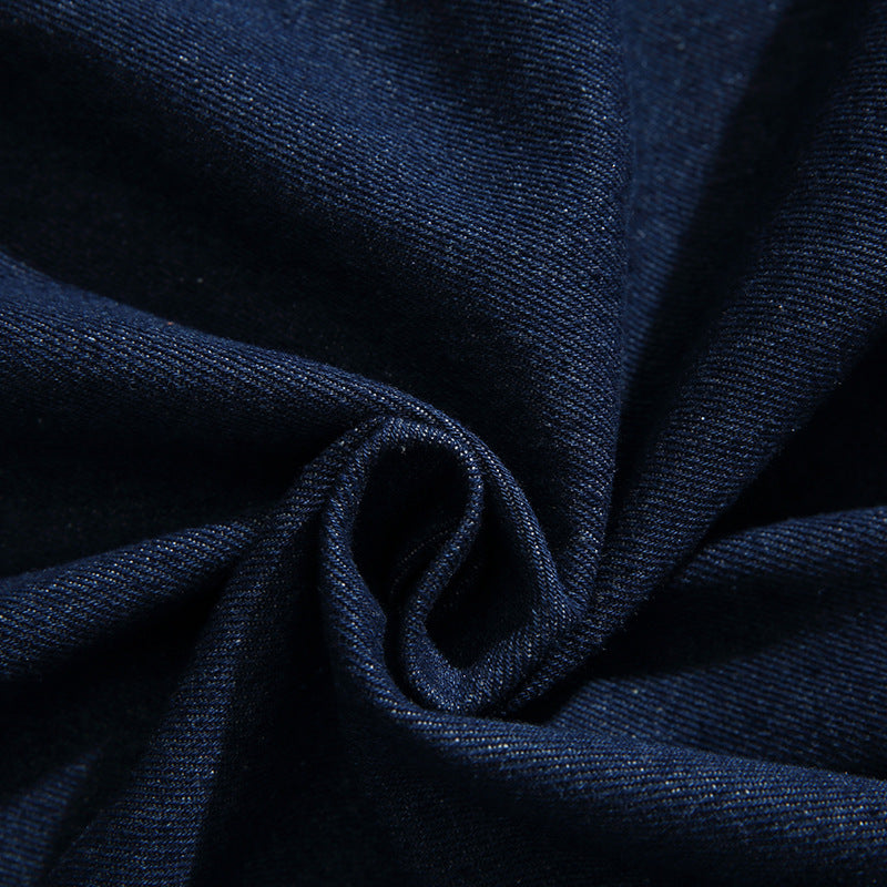 韓国ファッション SELCA-Different Materials Puffudi Parka Denim Jacket-mselca2024ss-037-011