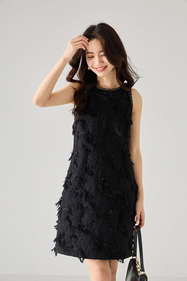 韓国ファッション SELCA-タッセルジャカードワンピース-2024ss-87-09