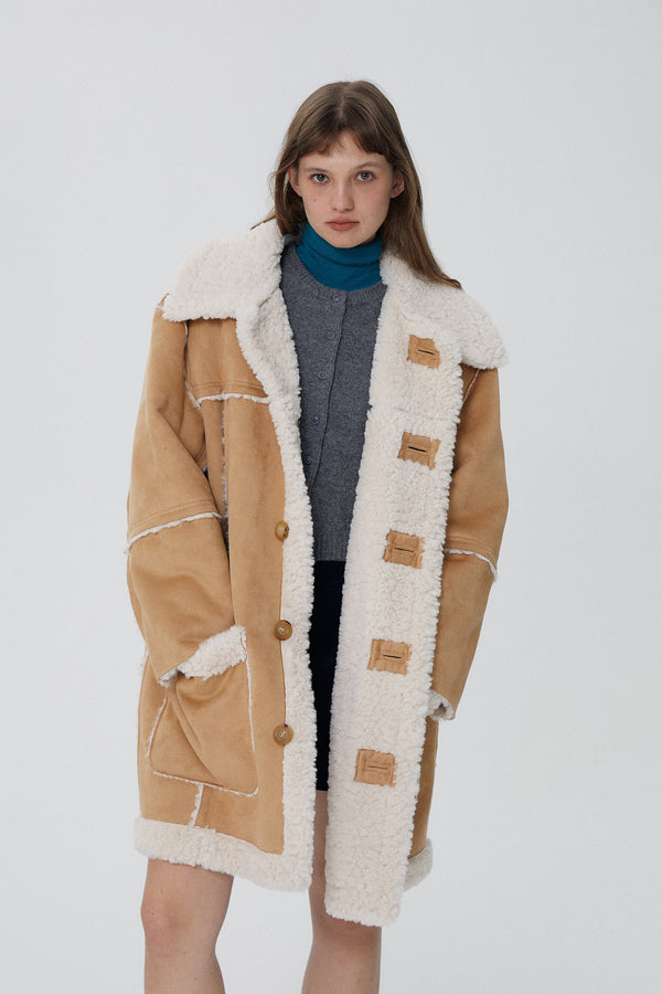 韓国ファッション SELCA-リバーシブルロングボアコート-2023aw-ou52-051