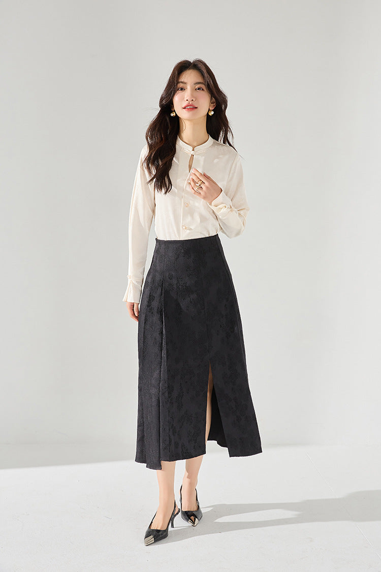 韓国ファッション SELCA-ジャカードスカート-2024ss-114-02