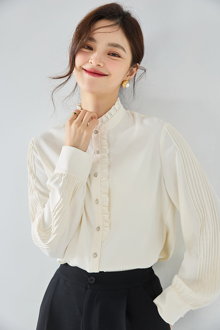 韓国ファッション SELCA-フリルブラウス-2023aw-tp03-015