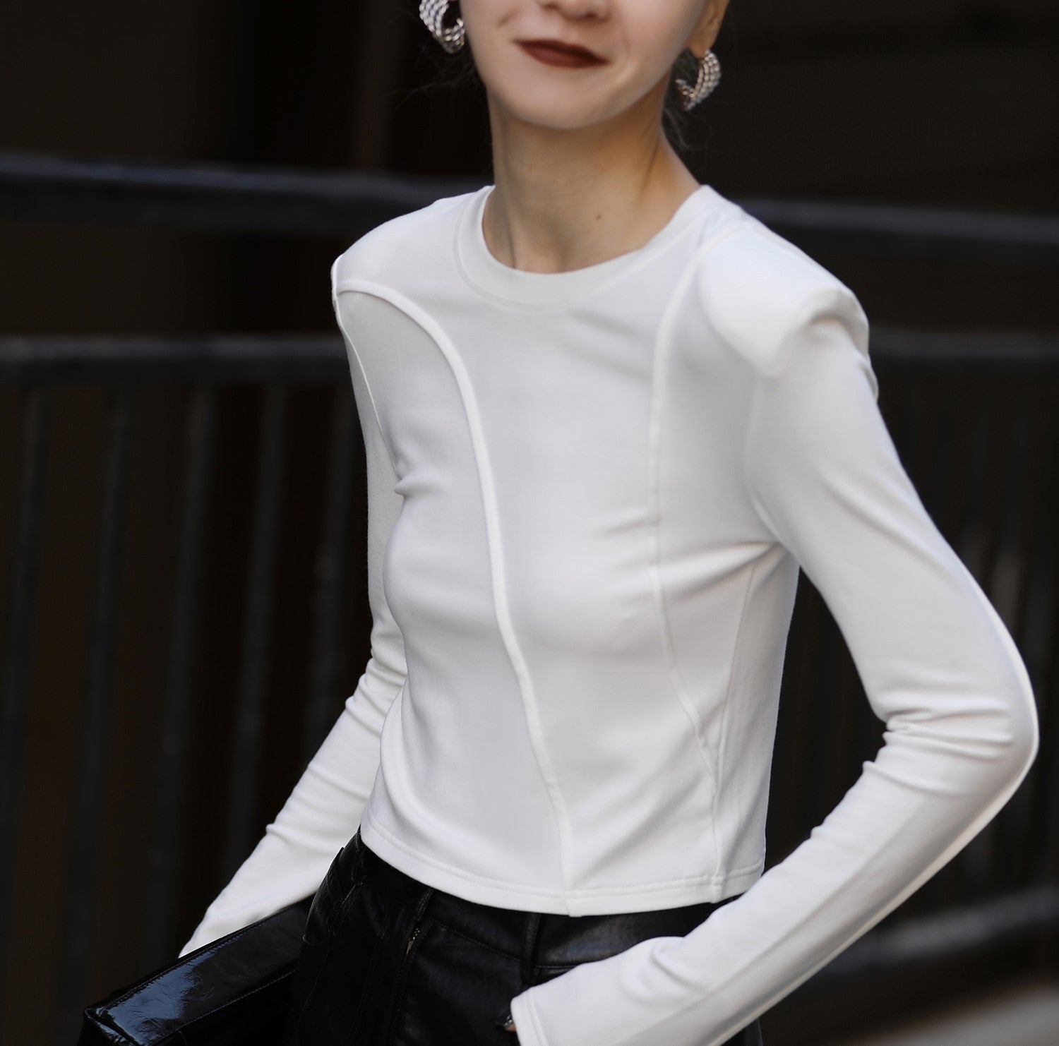 韓国ファッション SELCA-カットトップス-2024ss-0053-06