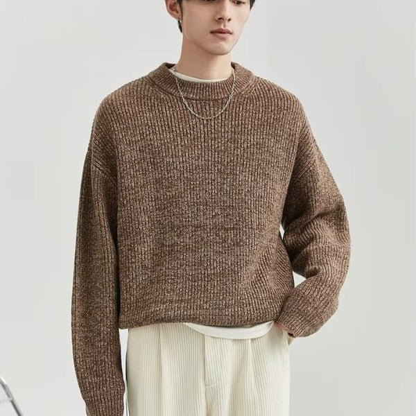 韓国ファッション SELCA-warm round neck sweater-mselca2024ss-048-02