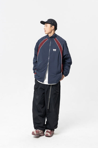 韓国ファッション SELCA-contrast color patchwork loose jacket-mselca2024ss-018-08