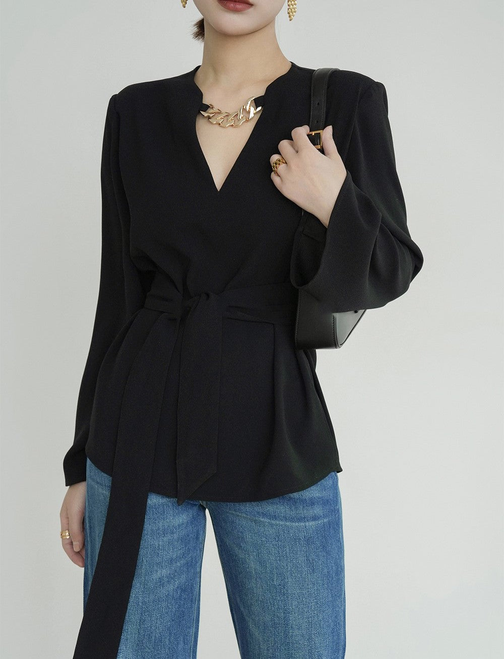 韓国ファッション SELCA-チェーントップ-2024ss-0055-015