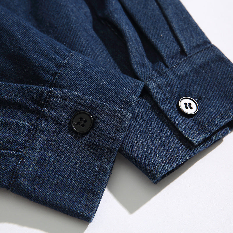 韓国ファッション SELCA-Different Materials Puffudi Parka Denim Jacket-mselca2024ss-037-09