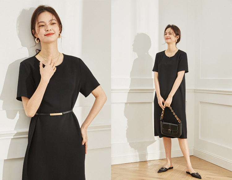 韓国ファッション SELCA-マットカジュアルミディアムワンピース-2024ss-95-05