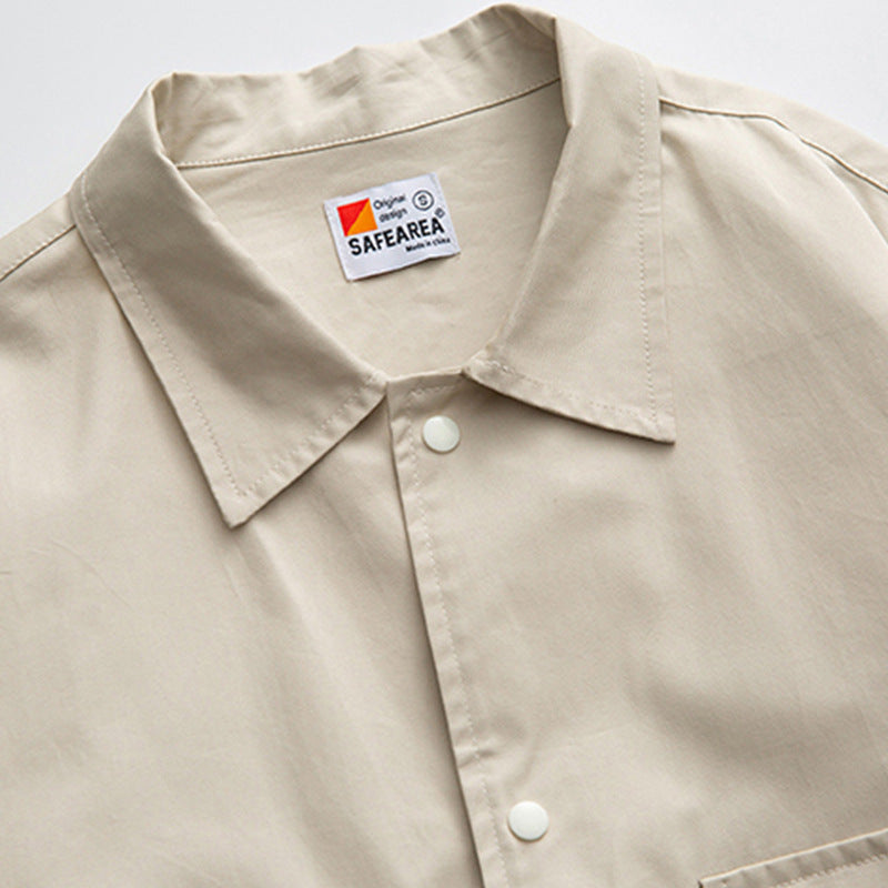韓国ファッション SELCA-double pocket casual shirt-mselca2024ss-0110-06