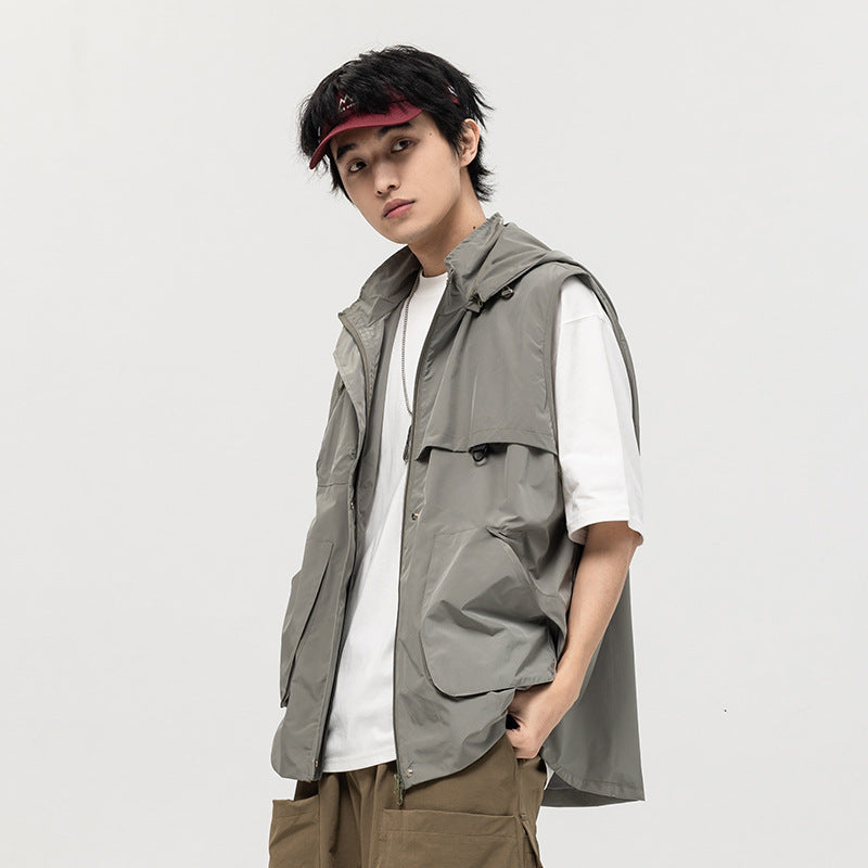 韓国ファッション SELCA-hoodie vest-mselca2024ss-007-05