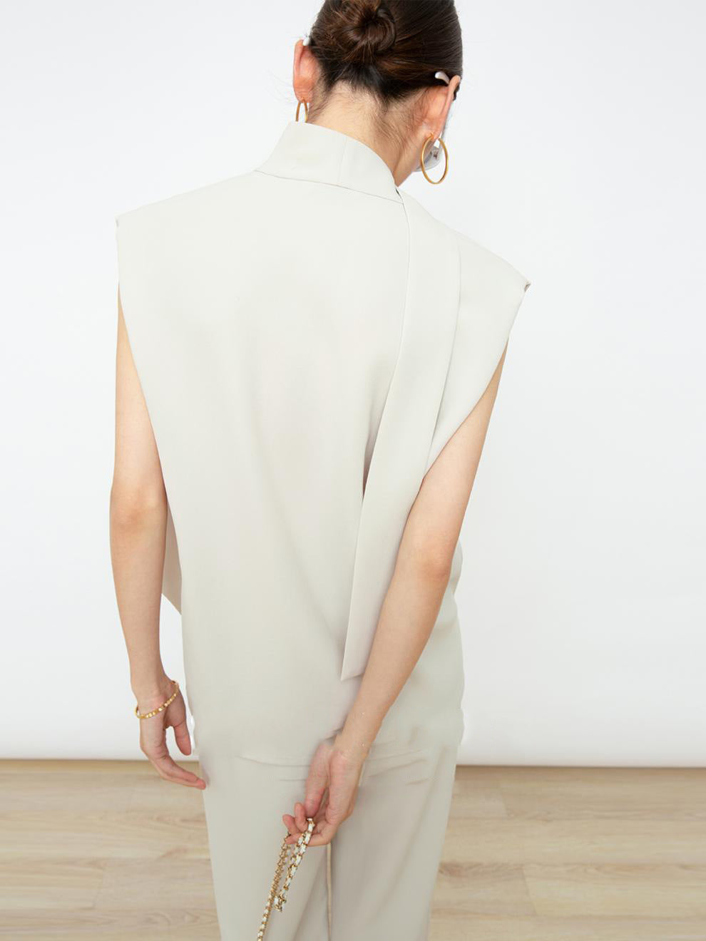 韓国ファッション SELCA-ショルダーリボンパンツスタイルセットアップ-2024ss-0062-08