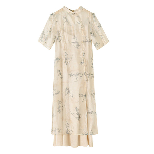韓国ファッション SELCA-シースルレイヤーワンピース-2024ss-106-012