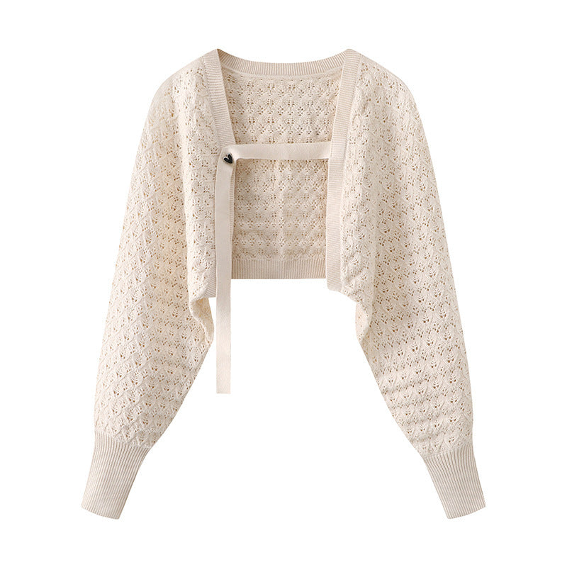 韓国ファッション SELCA-クロップドカーディガン-2024ss-tp30-01