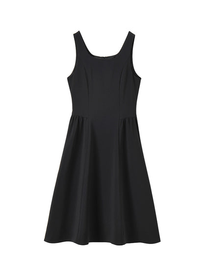 韓国ファッション SELCA-ブラックAラインスカート-2024ss-79-016