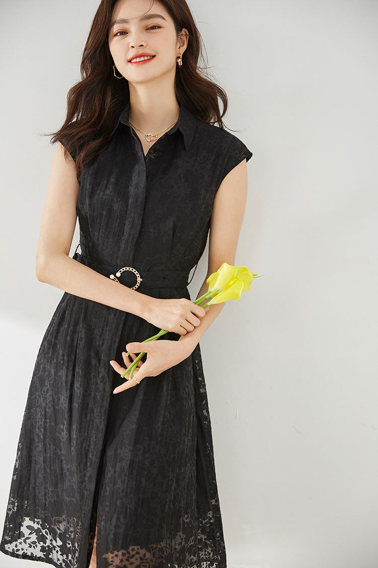 韓国ファッション SELCA-ジャガードカラードレス-2024ss-81-028