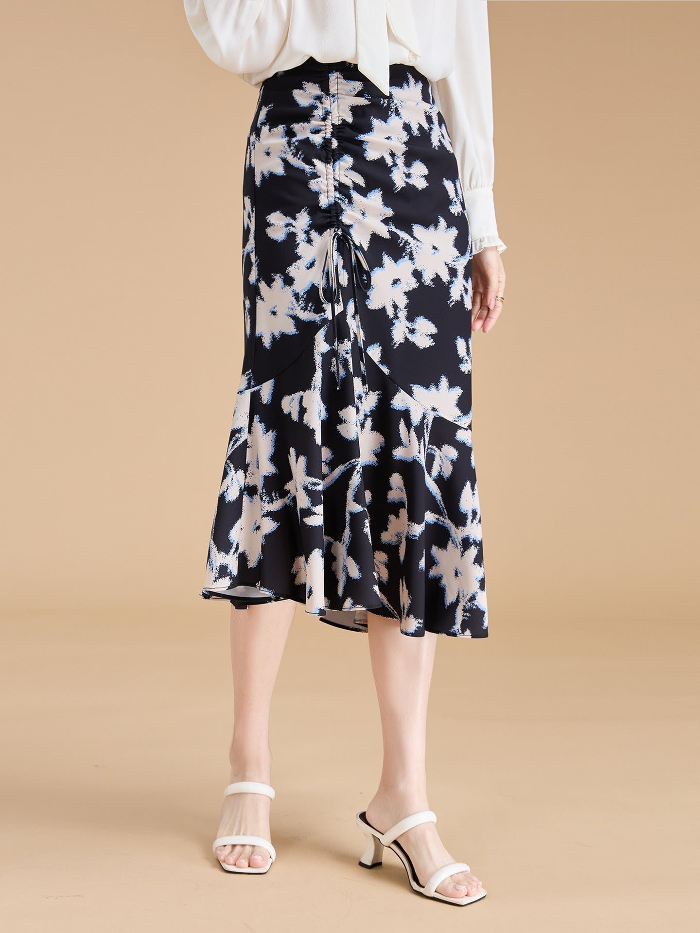 韓国ファッション SELCA-マーメイドスリム Aラインスカート-2024ss-133-03