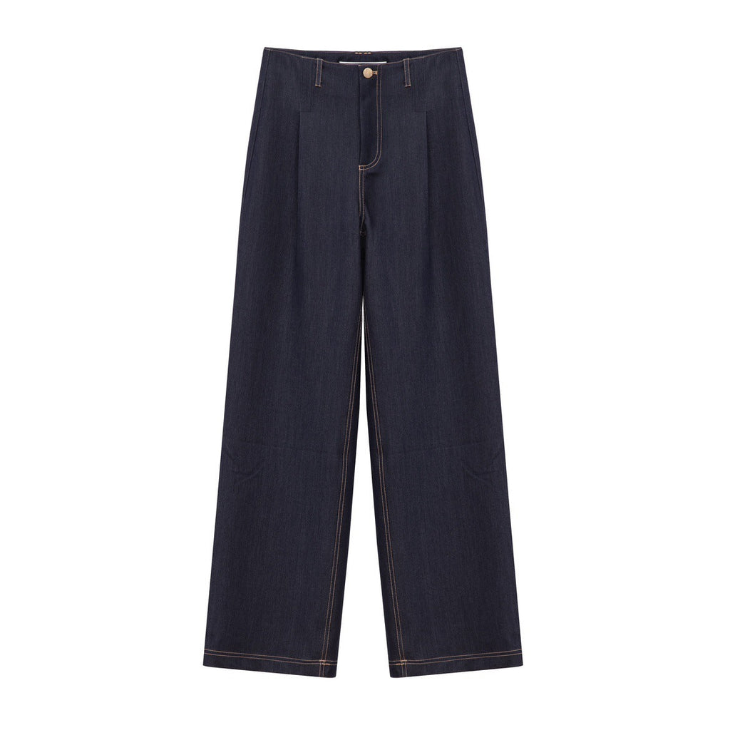 韓国ファッション SELCA-ステッチデニムセットアップ(トップス)-2024ss-005-06