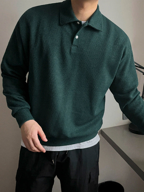 韓国ファッション SELCA-simple design polo t-shirt-2024ss-tp09-02