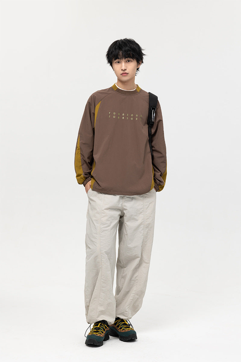 韓国ファッション SELCA-Long Sleeve Bicolor Shirt-mselca2024ss-004-016