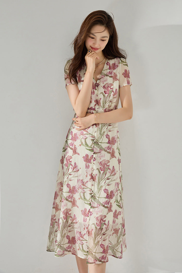 韓国ファッション SELCA-フレンチアイリスワンピース-2024ss-118-07
