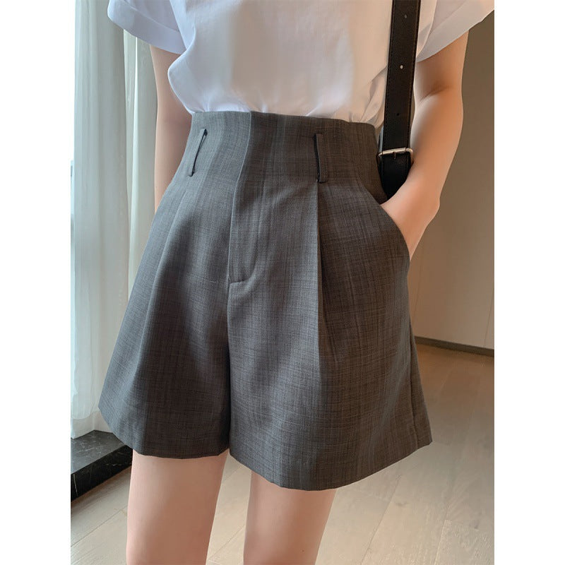 韓国ファッション SELCA-ハイウエストショートパンツ-2024ss-72-01