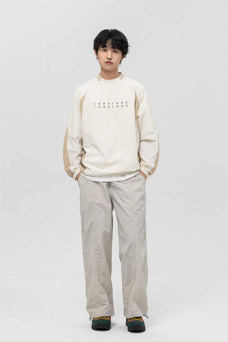 韓国ファッション SELCA-Long Sleeve Bicolor Shirt-mselca2024ss-004-09