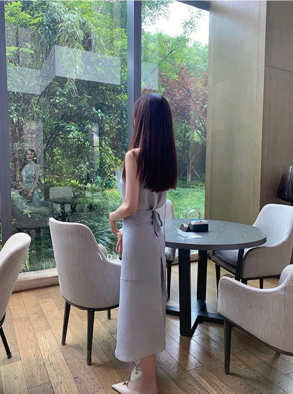 韓国ファッション SELCA-ホルターネックセットアップ-2023ss-op17-05