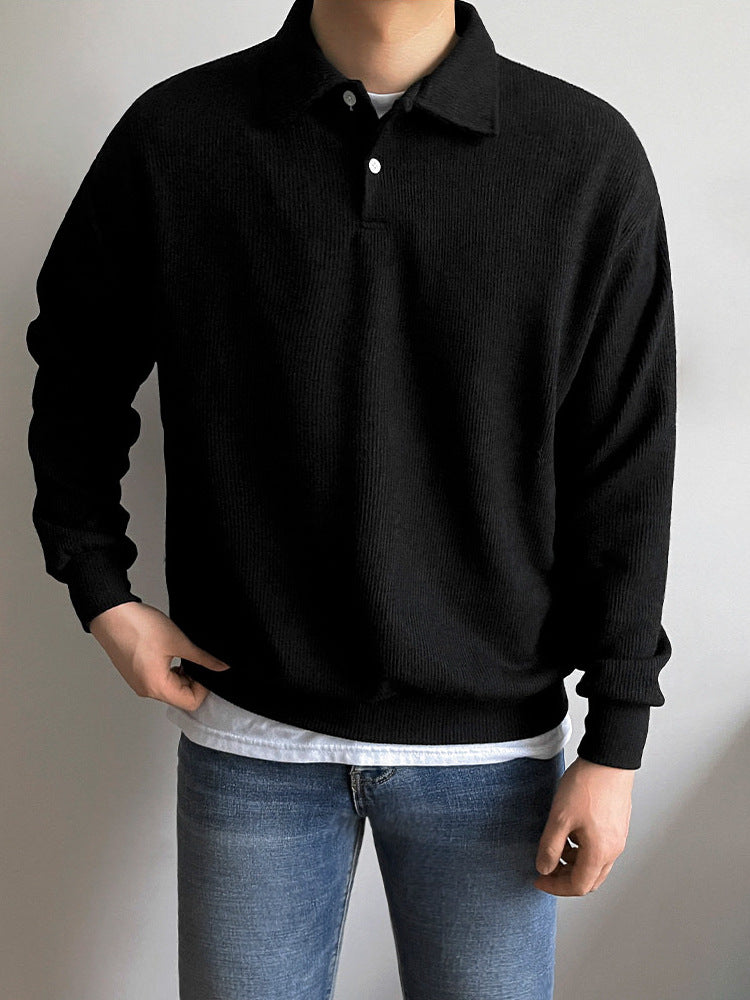 韓国ファッション SELCA-simple design polo t-shirt-2024ss-tp09-010