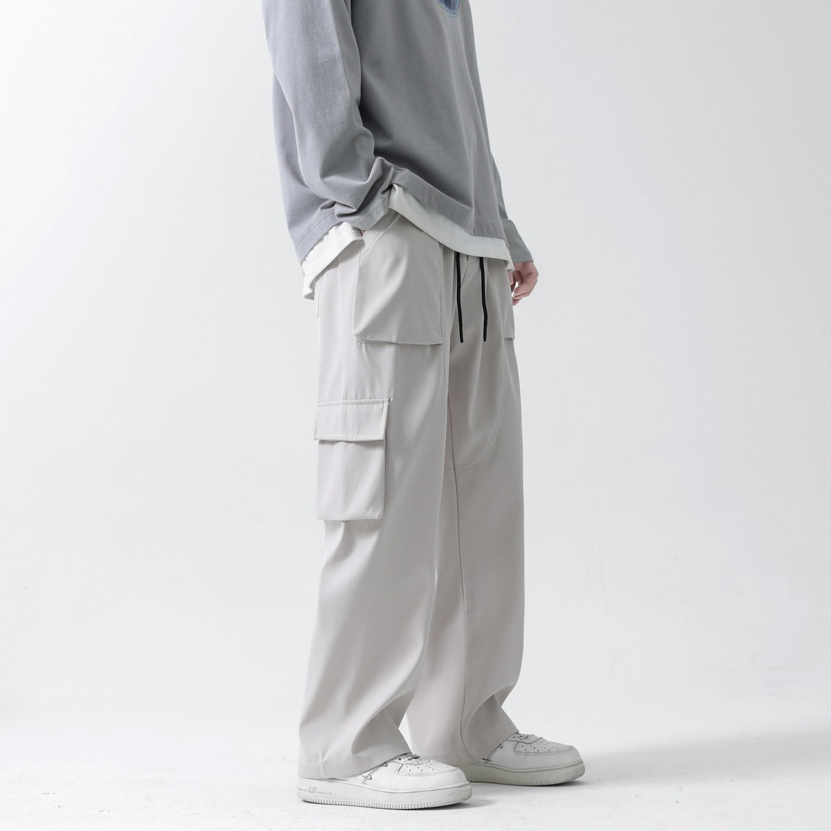 韓国ファッション SELCA-wide baggy pants-mselca2024ss-050-05