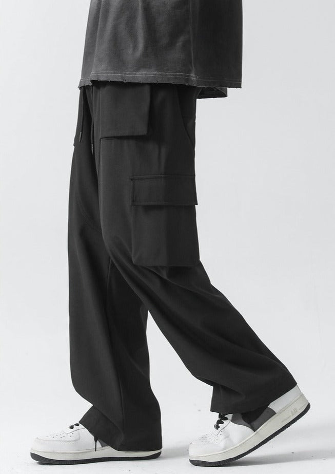 韓国ファッション SELCA-wide baggy pants-mselca2024ss-050-09