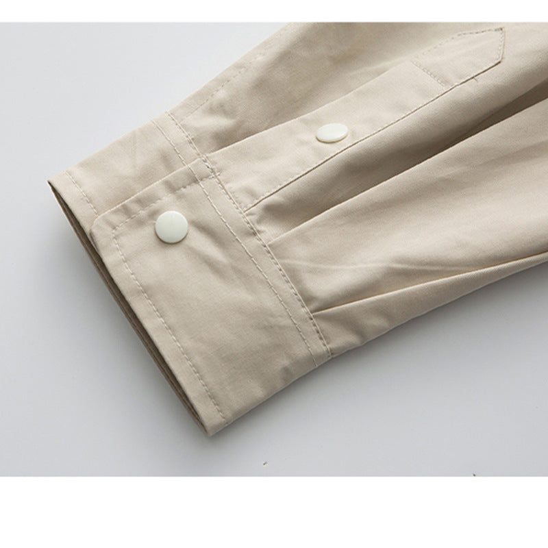 韓国ファッション SELCA-double pocket casual shirt-mselca2024ss-0110-012