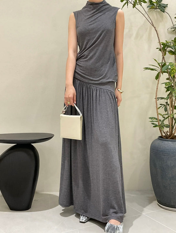 韓国ファッション SELCA-ドレープデザインセットアップ-se2023ss-se10-011